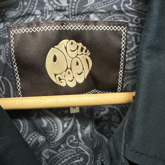 Pretty Green Black stylish Trench Coat - Picture 3 of 5